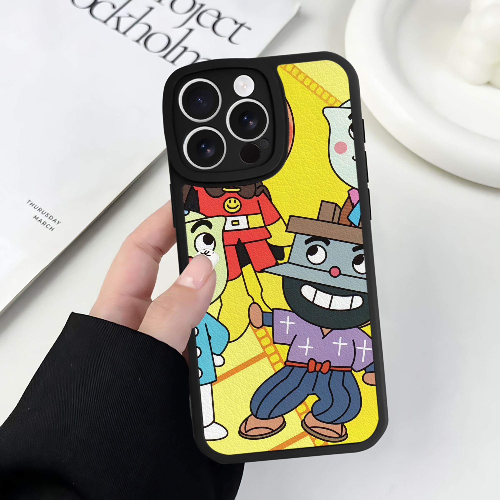 （画像用） アンパンマン Anpanman 【iPhone 16シリーズ対応】シリコンスマホケース（レザー調） 材質：シリコン